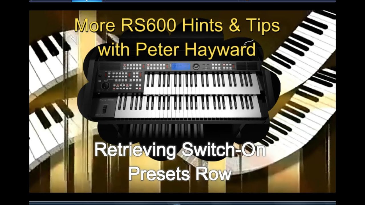 Orla Ringway RS600 - Retrieving Switch-on Presets
