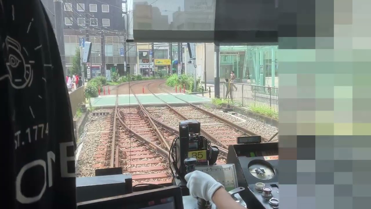 Streetcar in Tokyo Japan