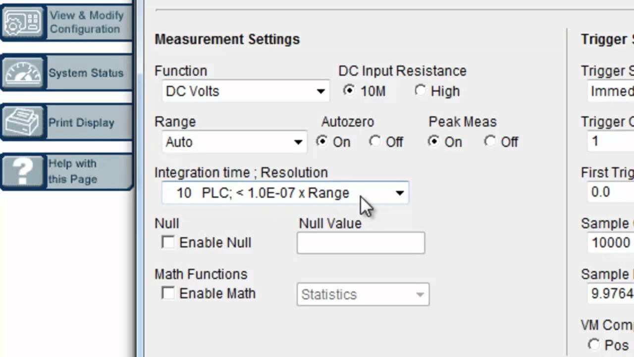 Optimizing Throughput of a Digital Multimeter, Setup for Fastest Possible DMM Measurements