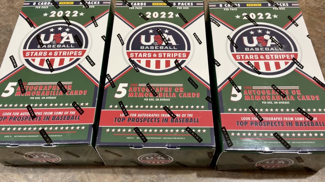 NEW RELEASE!  2022 PANINI USA STARS & STRIPES BASEBALL CARDS!