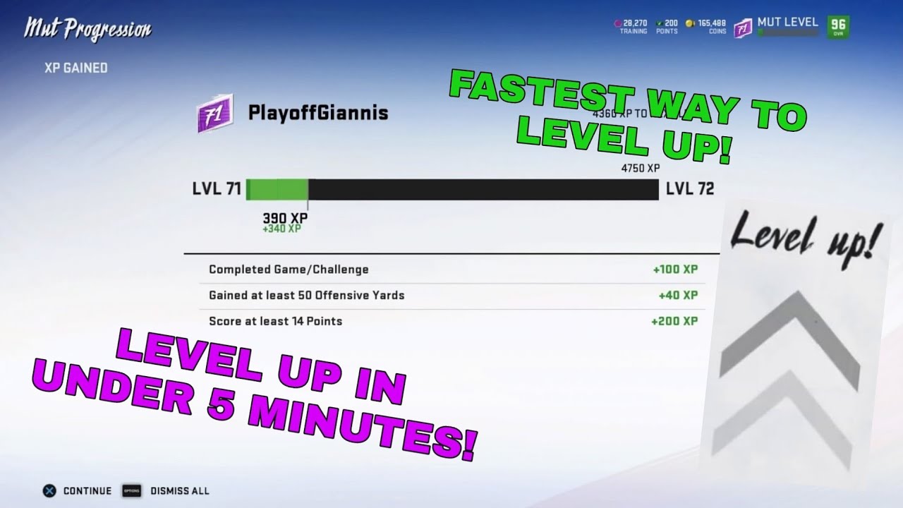 FASTEST WAY To LEVEL UP In MADDEN 20!