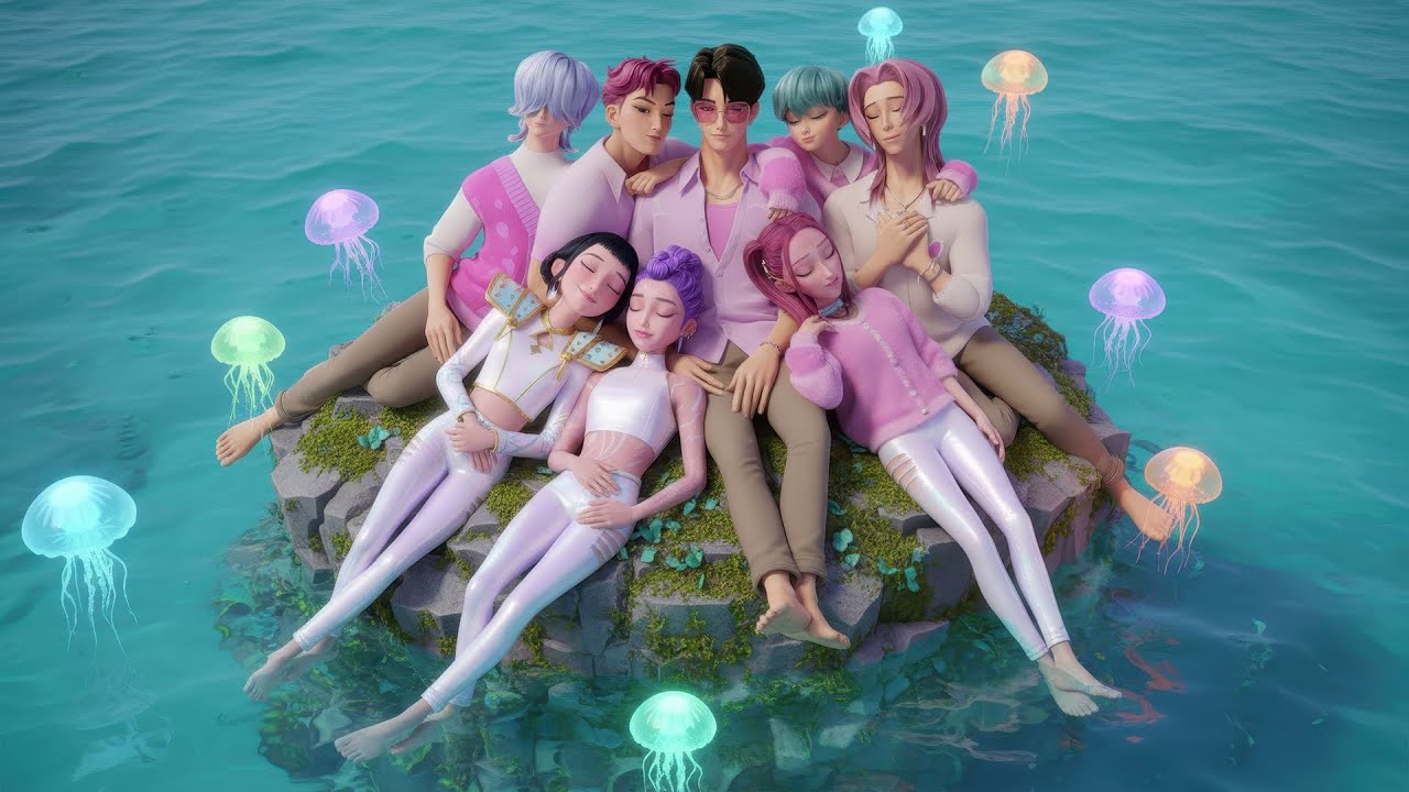 Sleep Instantly in 2 Minutes |Dreamy Journey with Rumi, Zoey,  Mira & Saja Boys | Kpop Demon Hunters