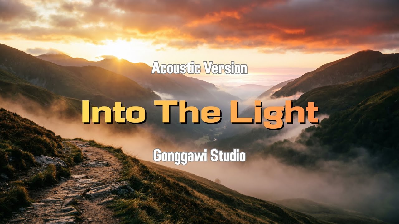Into The Light (Acoustic Version) | Official Lyric Video - Gonggawi Studio [EGS#001]🎶✨