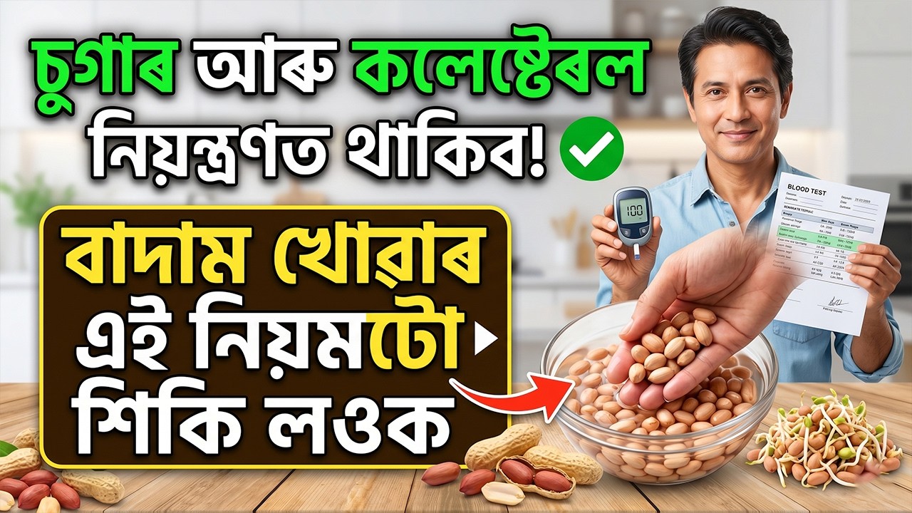 চুগাৰ আৰু কলেষ্টেৰল কেতিয়াও নাবাঢ়ে | এইদৰে বাদাম খালে মৃত্যুপৰ্যন্ত কোনো বেমাৰ নহয় | Health Tips
