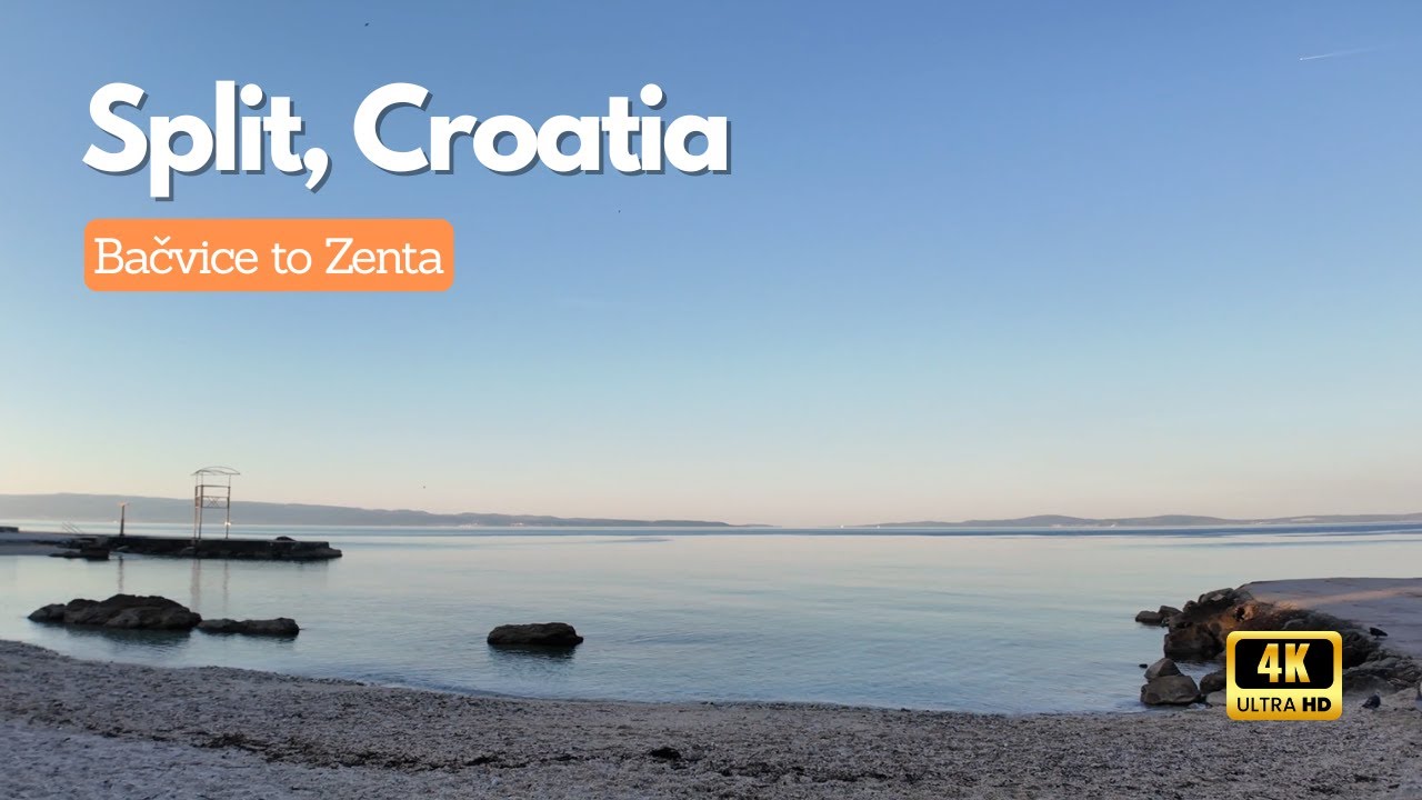 Morning Walk &ndash; Bačvice to Zenta | Split, Croatia in 4K