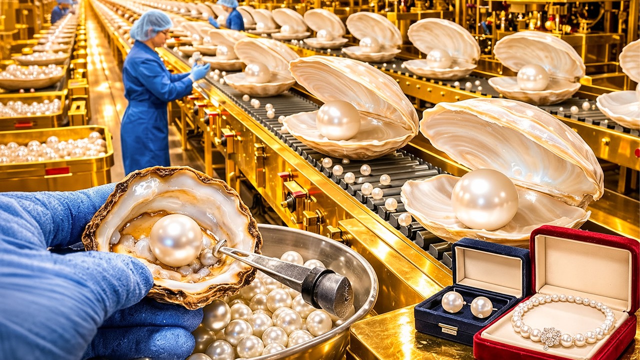 FULL PROCESS | Inside the Pearl Factory— Raw Oyster Turned Into $25,000 Luxury