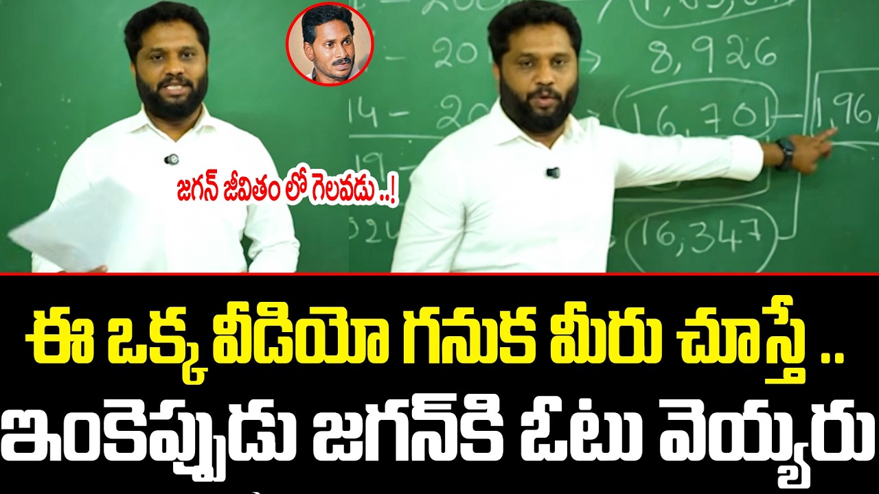 TDP MLA Maddipati Venkata Raju Reveals Shocking Facts About DSC | YS Jagan | YCP | TDP | TCM