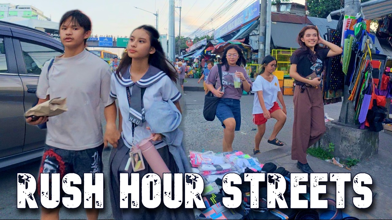 Commonwealth Avenue at Full Pace | Rush Hour Streets and Living Markets [4K] 🇵🇭