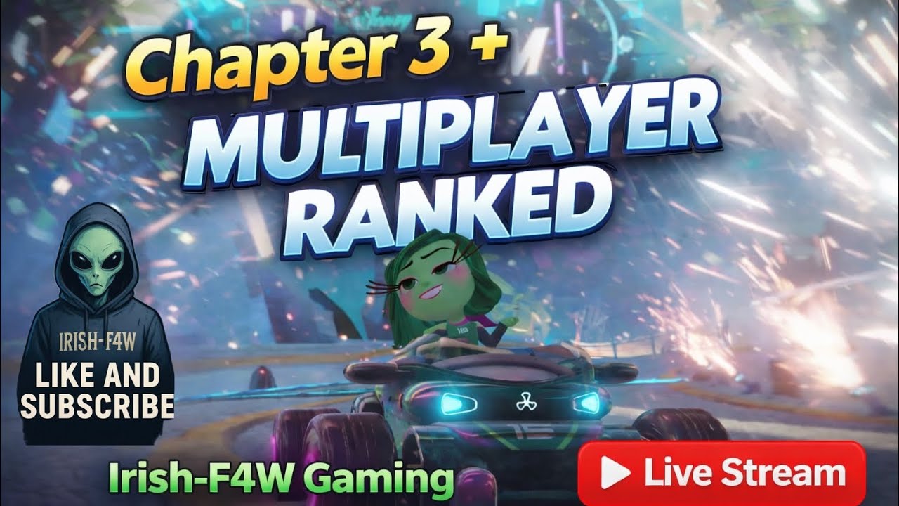 Disney Speedstorm live stream Road to 150 Subscribers- Irish-F4W Gaming