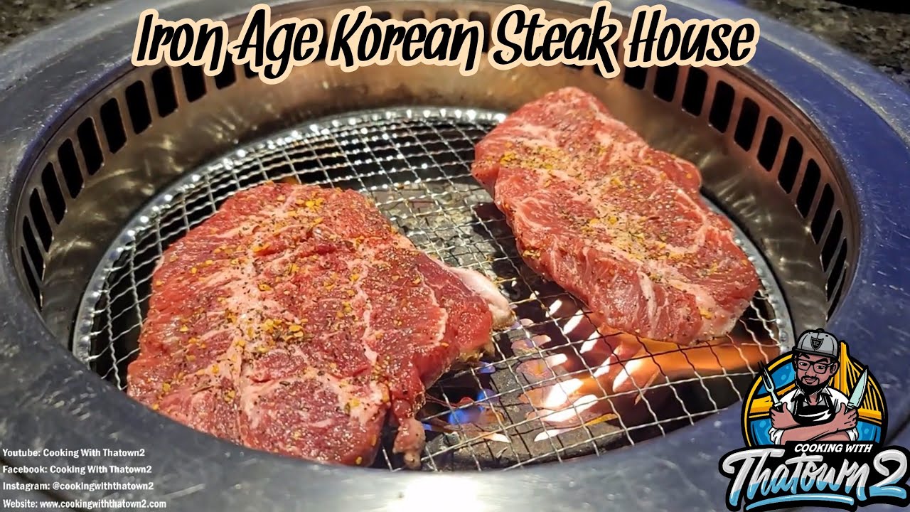 Iron Age Korean Steak House | Korean BBQ | Restaurant Review  | @CookingWithThatown2