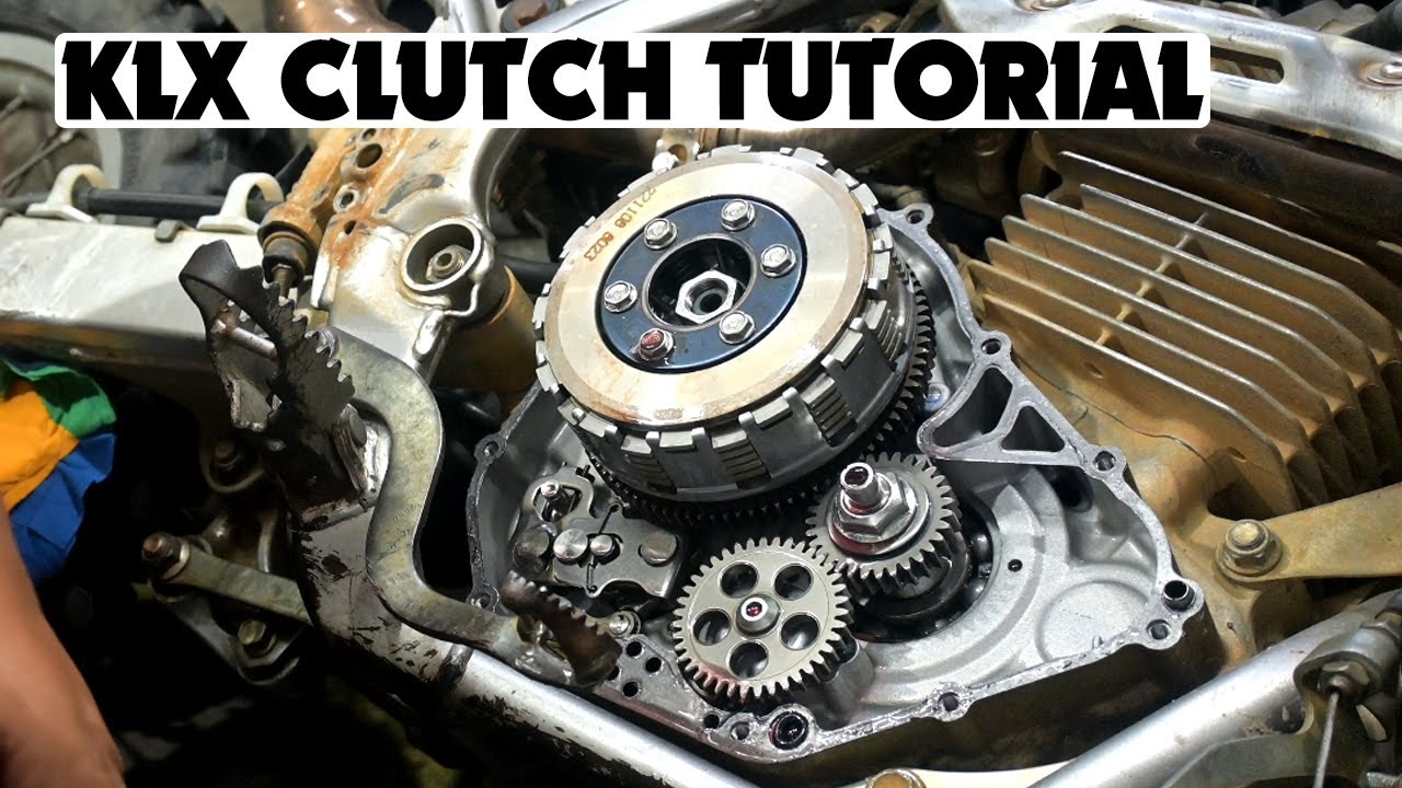 KLX230 clutch lining tutorial