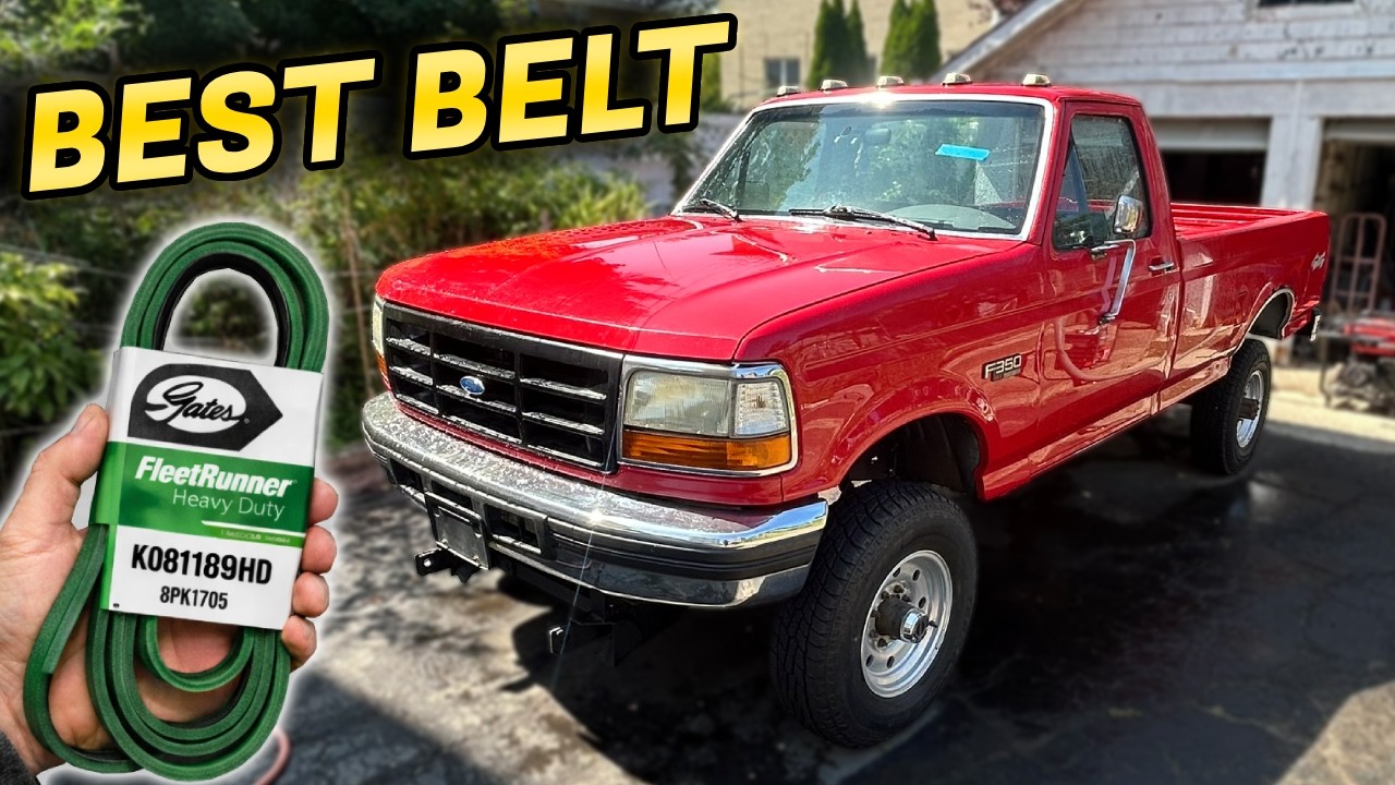 Замена приводного ремня двигателя 7.3 Powerstroke (1995–1997 гг.) (устранение скрипа ремня)