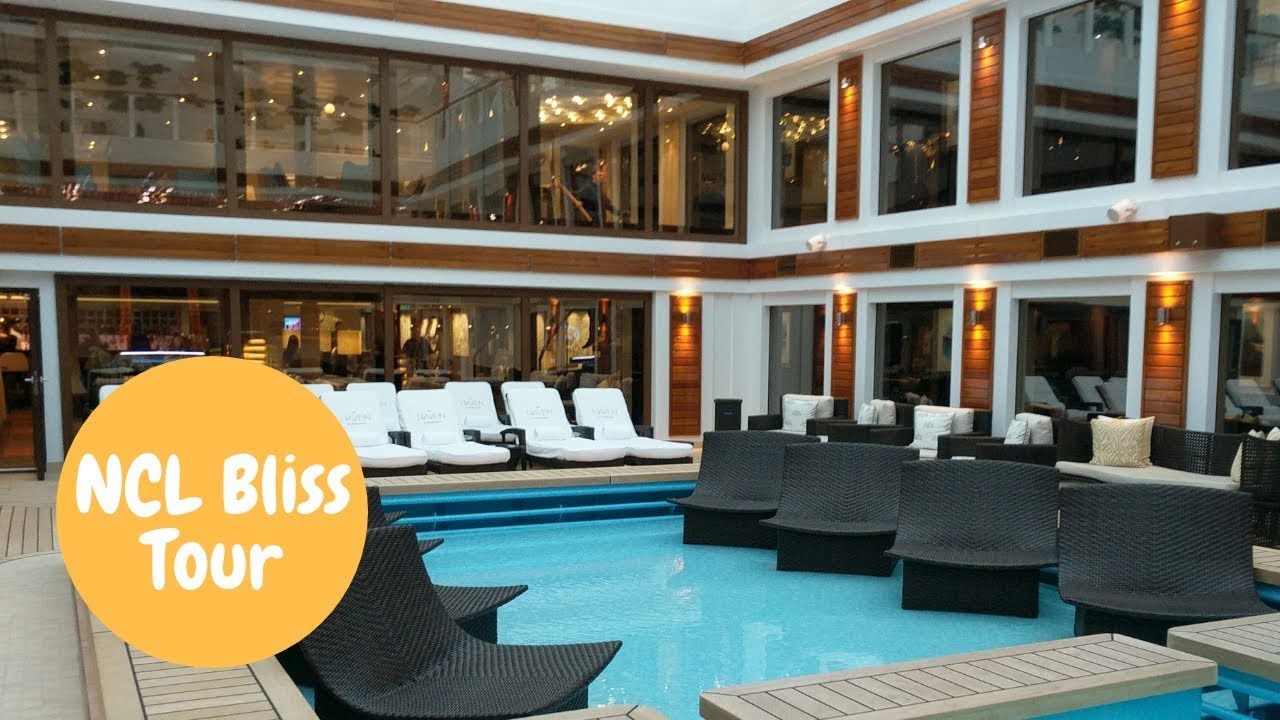 NCL: Norwegian Bliss Ship Tour including Haven Forward Facing Penthouse with Balcony