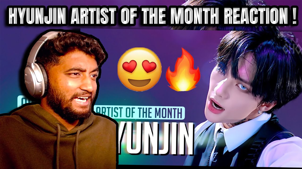 'Motley Crew' covered by Stray Kids HYUNJIN(현진) REACTION !! | [Artist Of The Month] STUDIO CHOOM