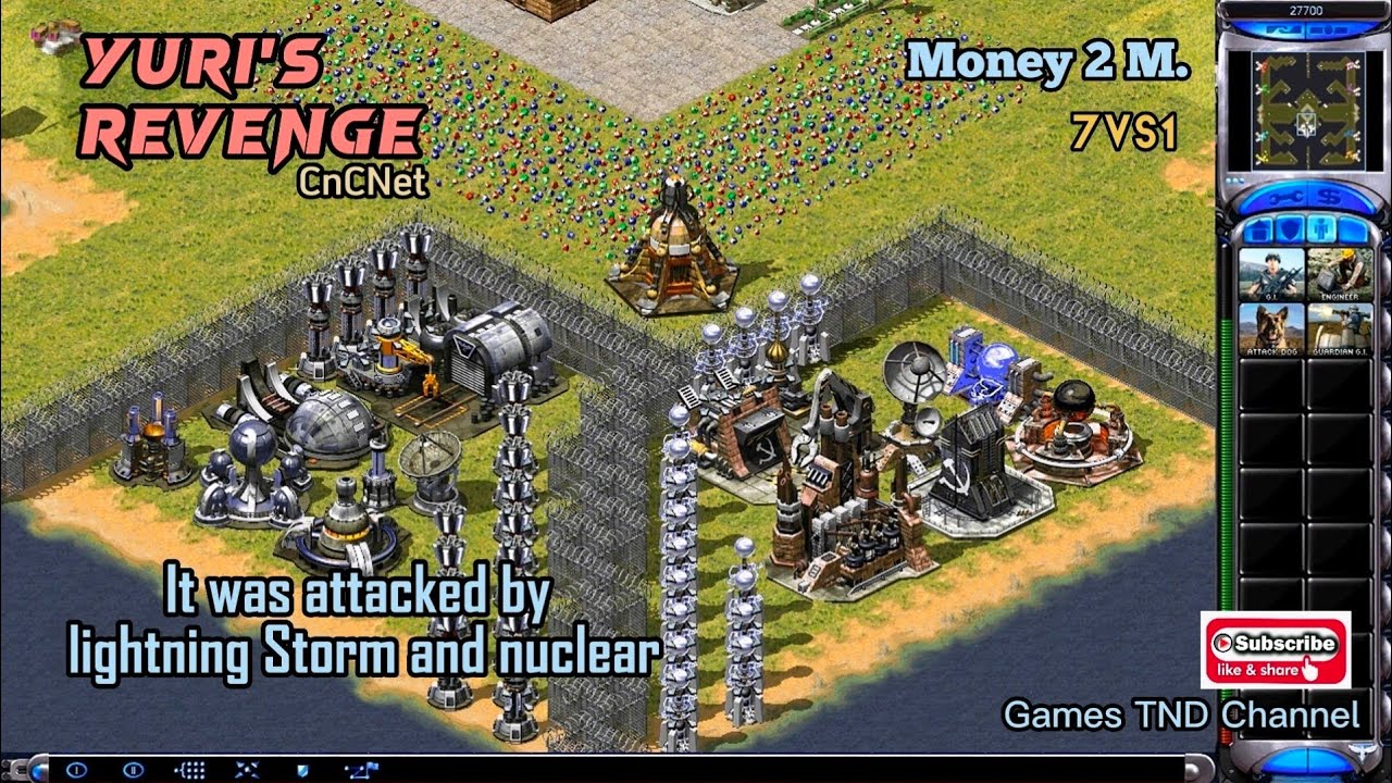 Yuri's Revenge CnCNet | It was Attacked by Lightning Storm and Nuclear [7-1]