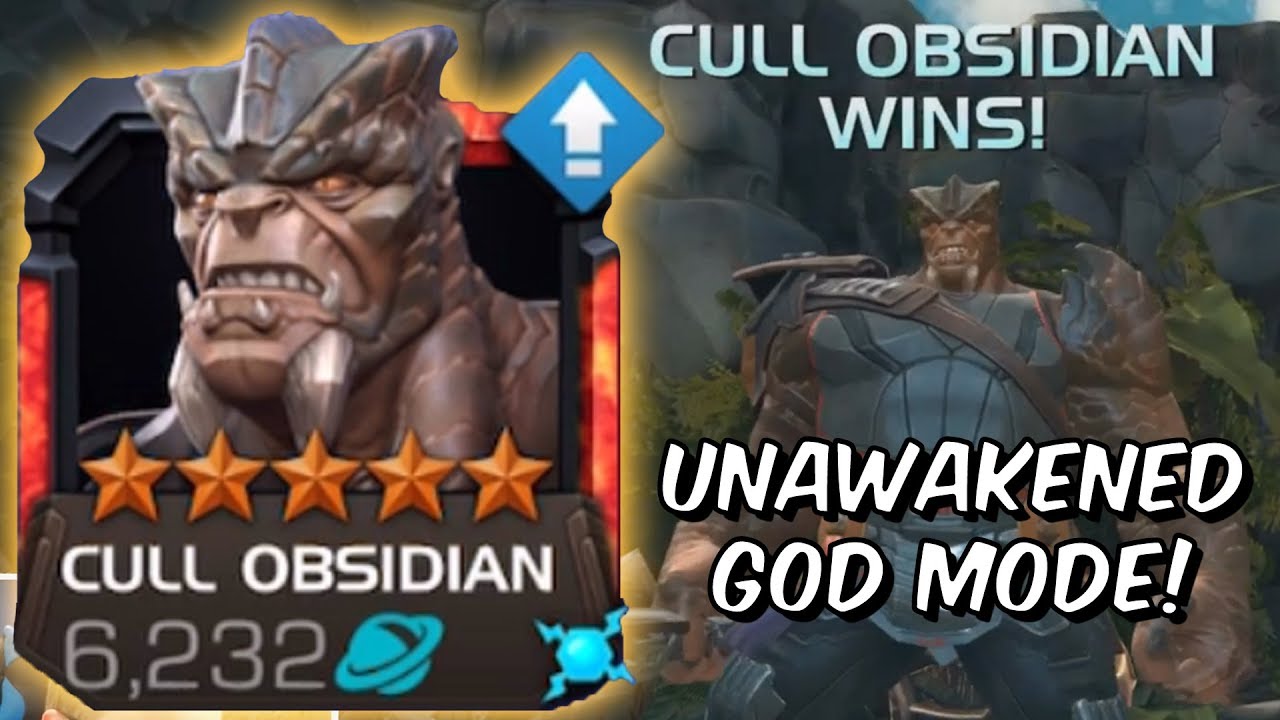 5 Star Cull Obsidian First Look Gameplay - Unawakened God Tier?!? - Marvel Contest of Champions
