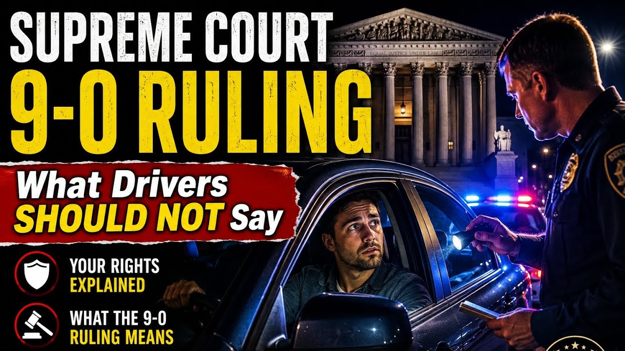 Supreme Court 9&ndash;0 Ruling on Traffic Stops &mdash; What Drivers Should Say to Police