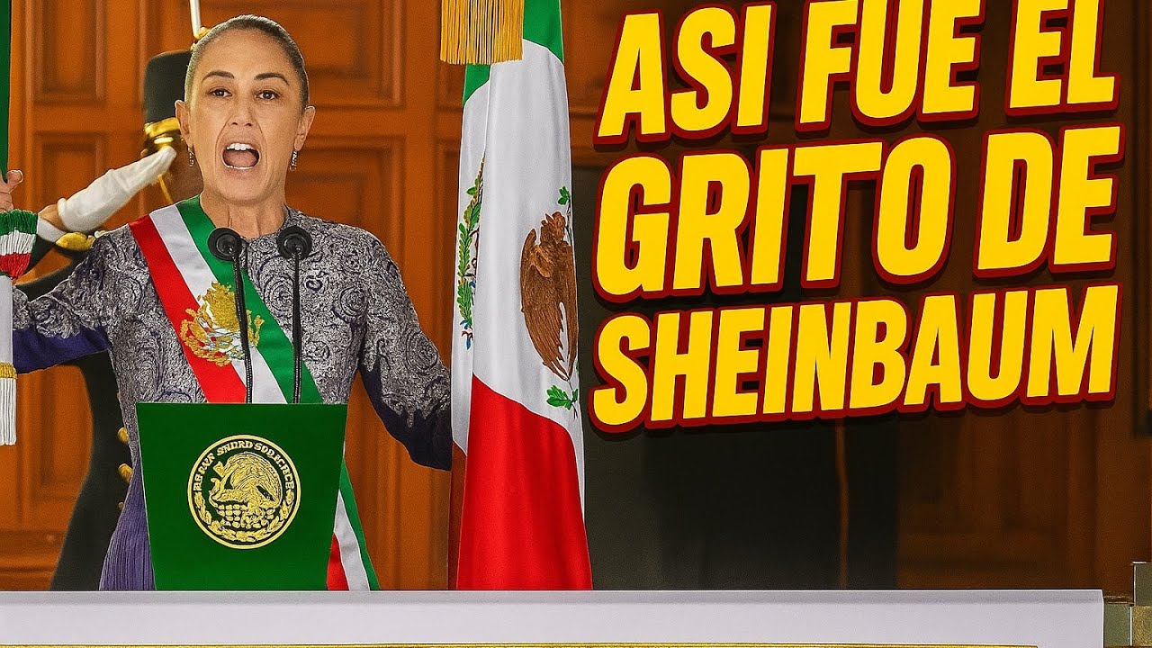 🇲🇽 ¡Historico Grito 2025! Claudia Sheinbaum, primera mujer presidenta de México.