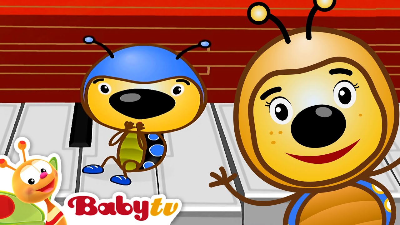 Surprise Sound! A Monkey Playing Cymbals | Hide and Seek @BabyTV