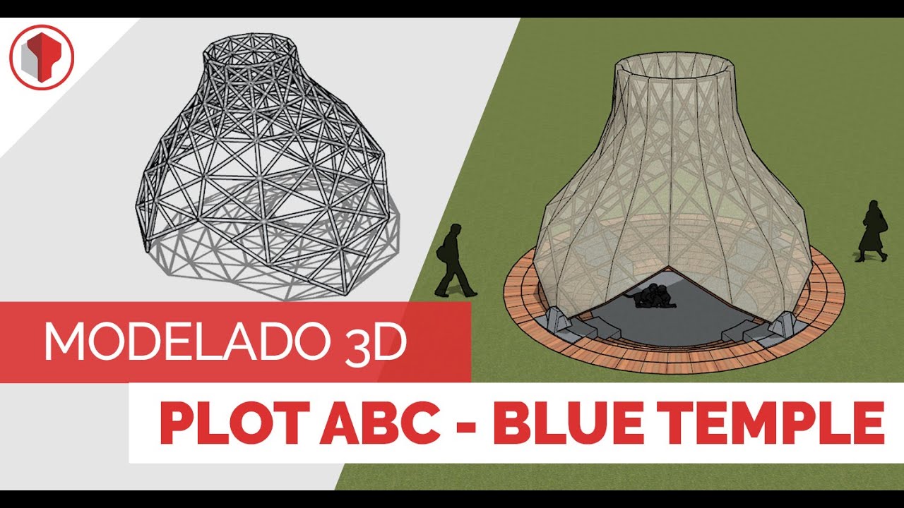 Plot ABC - Blue Temple - Modelado 3d