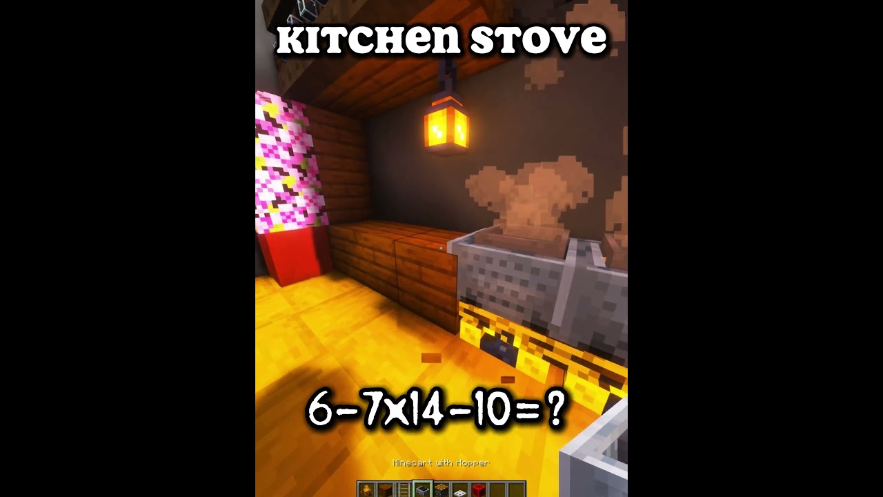 KITCHEN STOVE☠️  #minecraft  #mechanism #minecraftbuilding