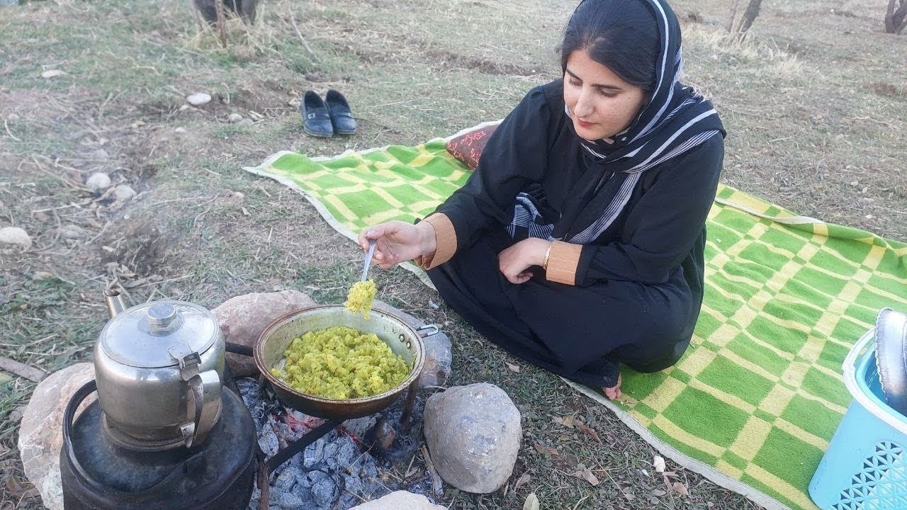 Outdoor Cooking in Nature | Making Crispy Potato Fries in a Garden 🌿🥔