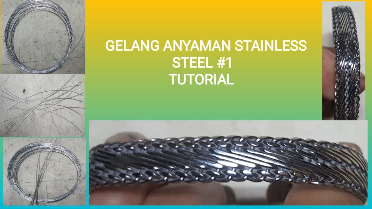 GELANG ANYAMAN STAINLESS STEEL #1