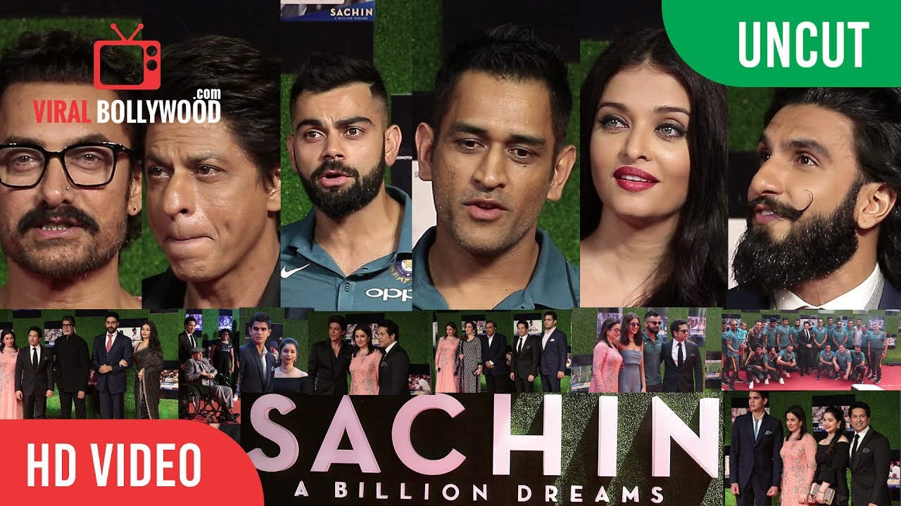 UNCUT - Sachin A Billion Dreams Grand Premiere | Shahrukh, Aamir, Ranveer, Virat, Dhoni, Aishwarya