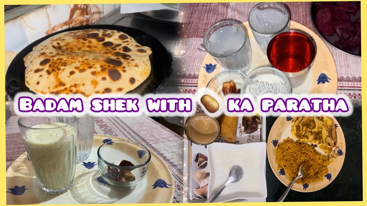 Badam shek & drinky iftari 😋🥤