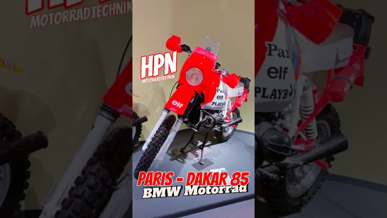 Ein tolles Exemplar der legend&auml;ren HPN Motorradtechnik - BMW Motorrad Motorsport Paris-Dakar 85 BMW