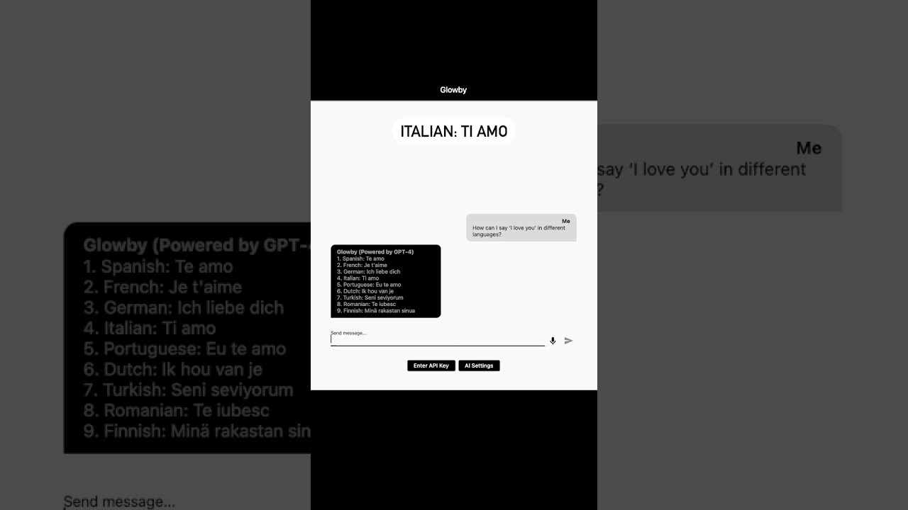 I Love You in different languages &hearts;️ #AI #Translation #Multilingual