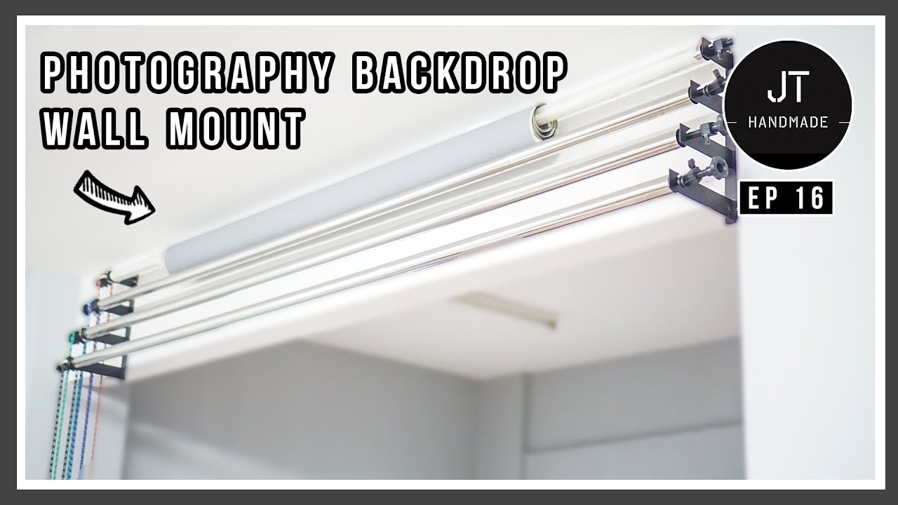 How To Mount A Wall Photography Backdrop - DIY | Ep 16
