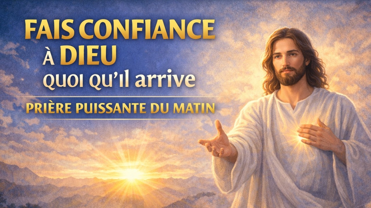 Fais confiance à Dieu quoi qu’il arrive | Prière puissante du matin