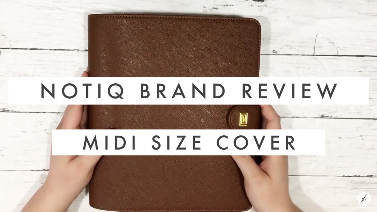 Notiq Brand Planner Review // Caramel Saffiano Midi Size Disc Bound Planner Cover