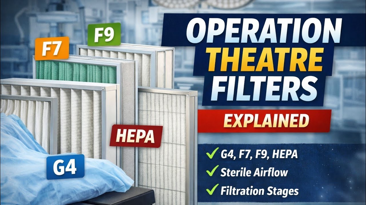 Operation Theatre Filters | G2, G4, F7, F9 & HEPA Filters with Real Demo #hepafilter #airfilter 