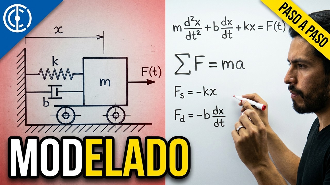 ✅MODELO MATEMÁTICO de SISTEMAS MECÁNICOS| BIEN EXPLICADO 💯|Curso TEORÍA del CONTROL