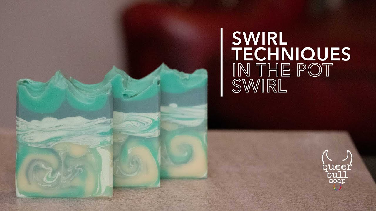 In the pot swirl soap technique