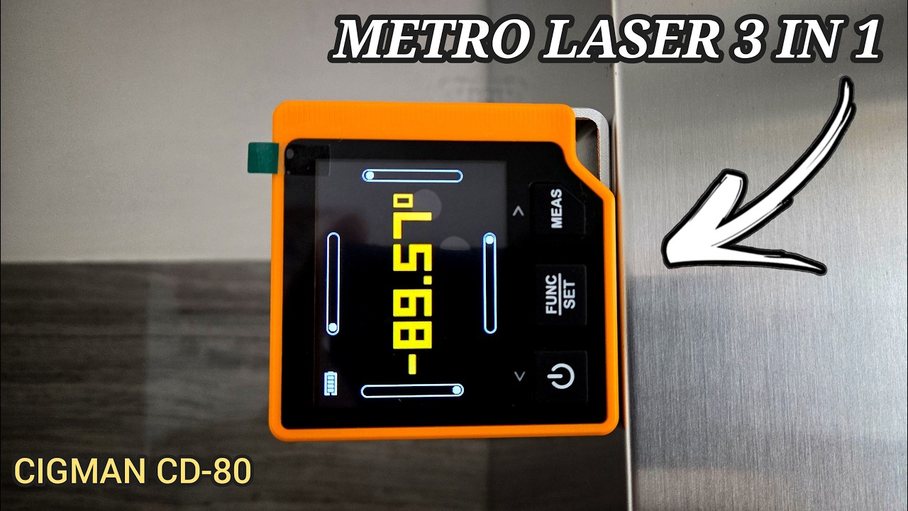 Metro Laser 3 in 1 su soli 120 GRAMMI ⚖️CIGMAN CD-80 | Livella,goniometro ecc | Distance laser meter