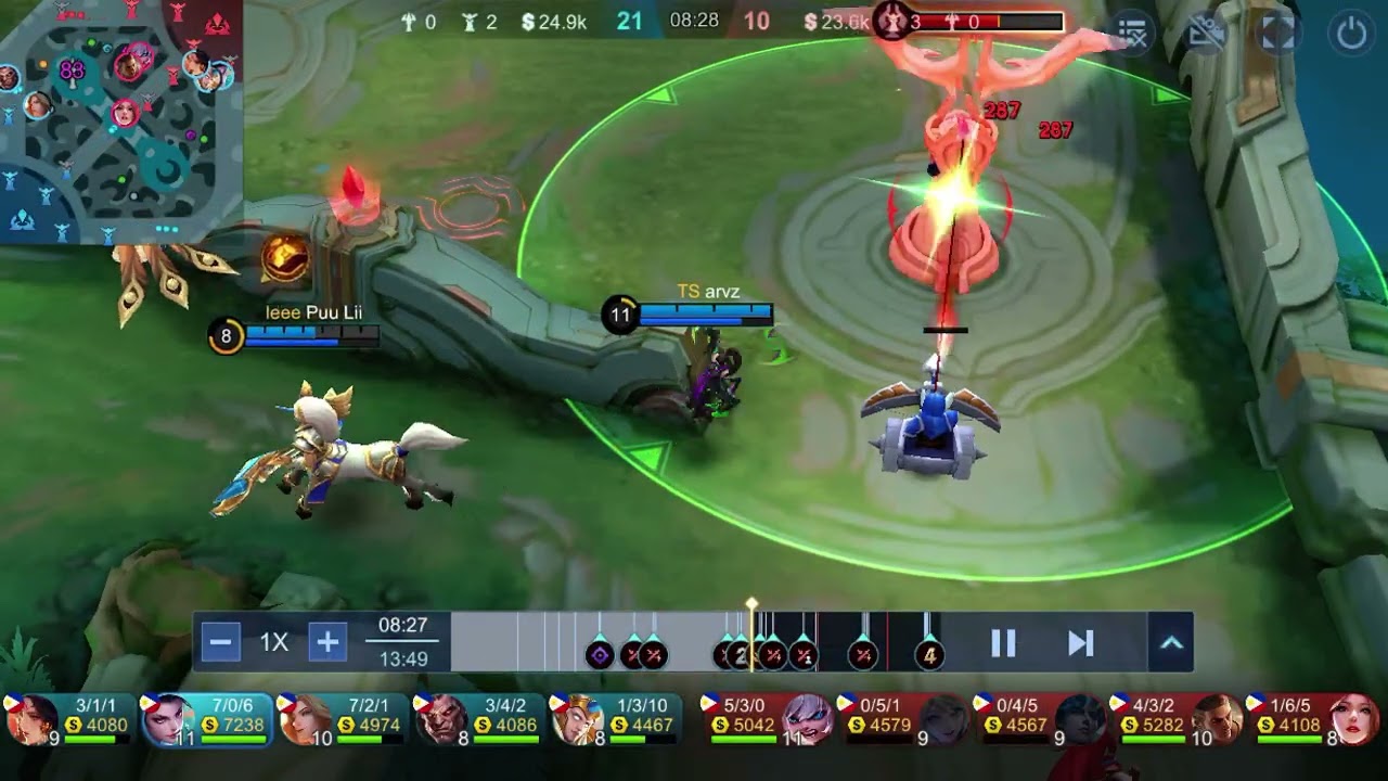 Hanabi attack speed insane damage #MLBB gaming 