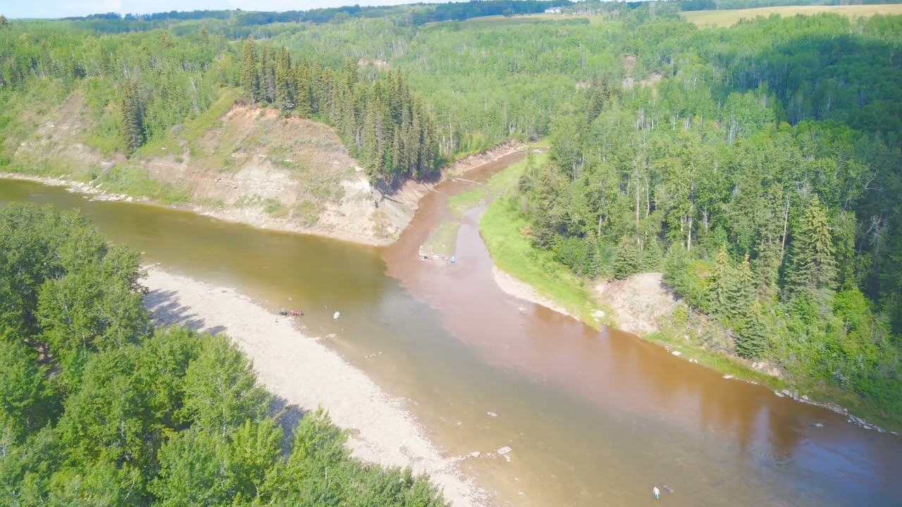 Drone Shots Pembina River Provincial Park|Summer Camping|Travel Alberta