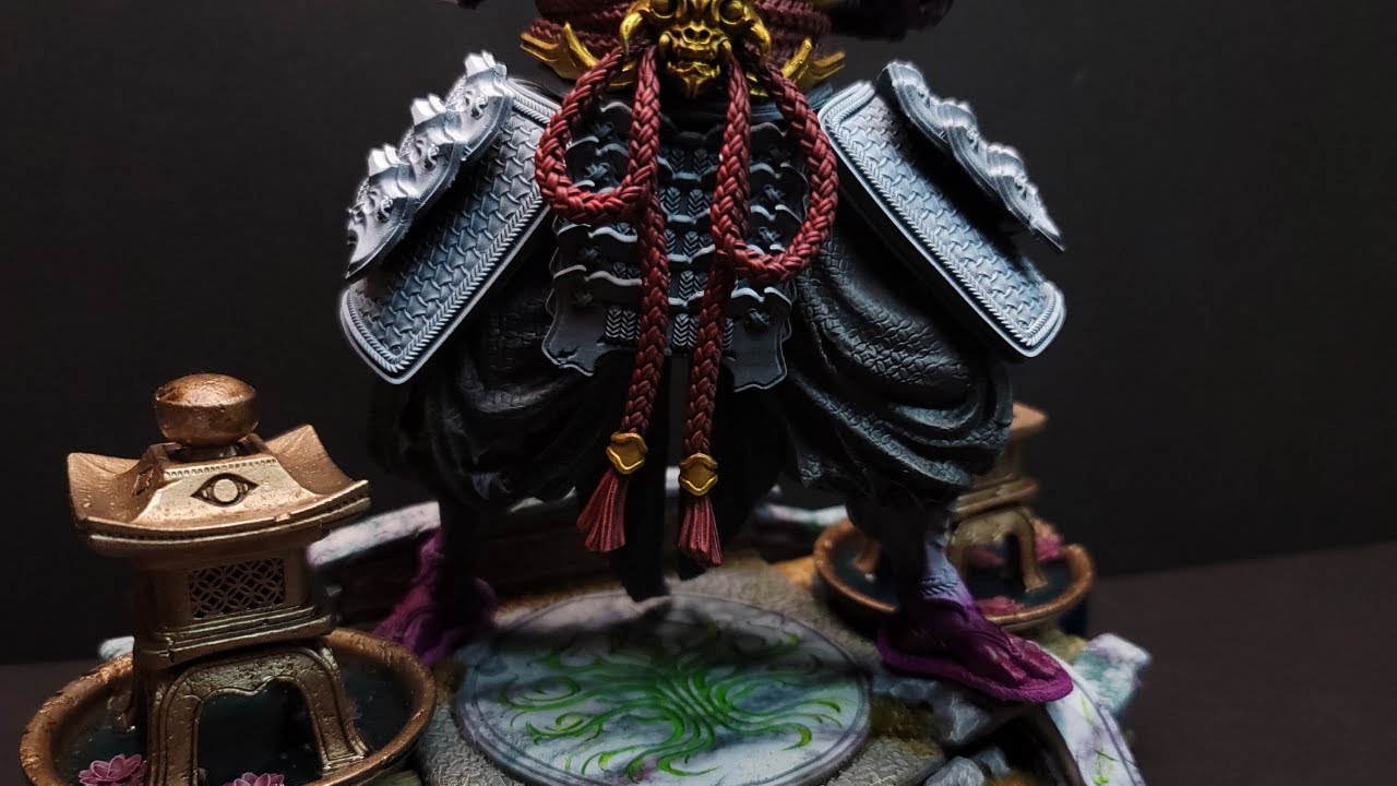 Painting the Ancestor Tenjin Part 5 - Painting Black Pants