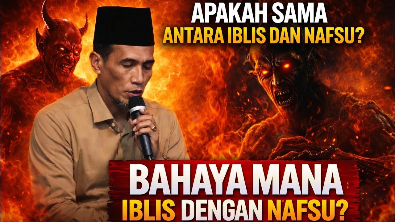 KH. MUKHLASON ROSYID 💥APA BEDA IBLIS DAN NAFSU DAN BAHAYA MANA ?