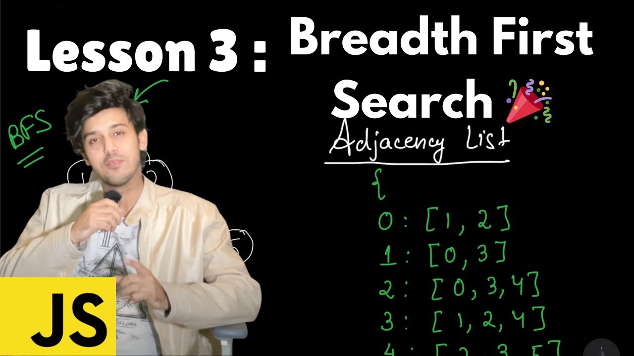 Lesson 3 : Breadth First Search in Javascript | Graph | Intuition to Code | BFS Traversal