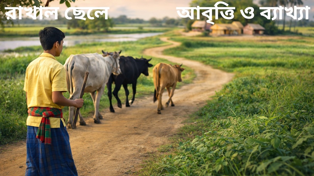 Class 5 Bangla Rakhal Chele Kobita | রাখাল ছেলে কবিতা আবৃত্তি ও ব্যাখ্যা, পঞ্চম শ্রেণী