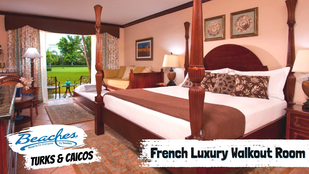 French Village Luxury Walkout Room FWD & FWK | Beaches Turks & Caicos | Walkthrough Tour & Review 4K