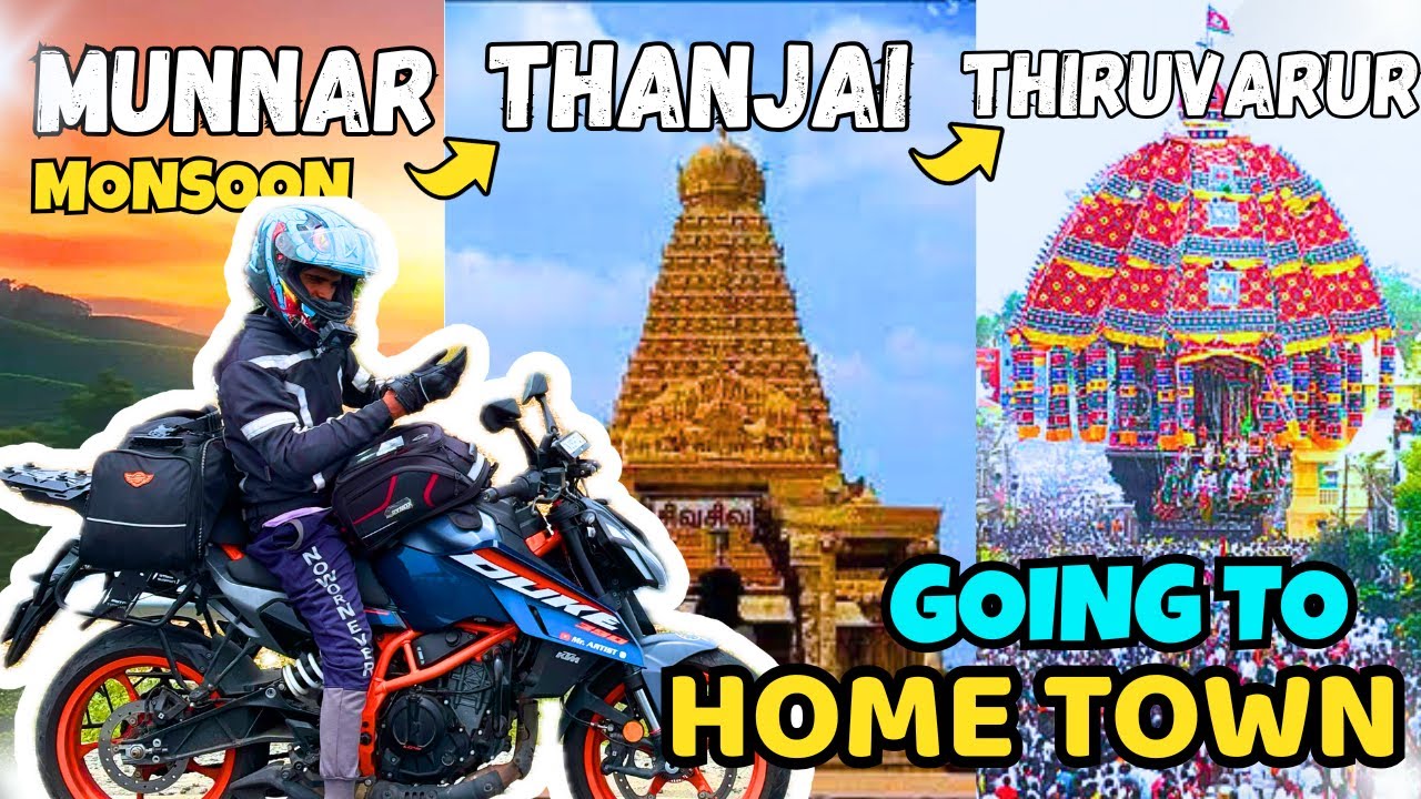 MUNNAR To Thiruvarur Home Town Ep-7🩵 வீட்டுக்கு போறோம் #duke390 #mrartist #motovlog #travel #vlog