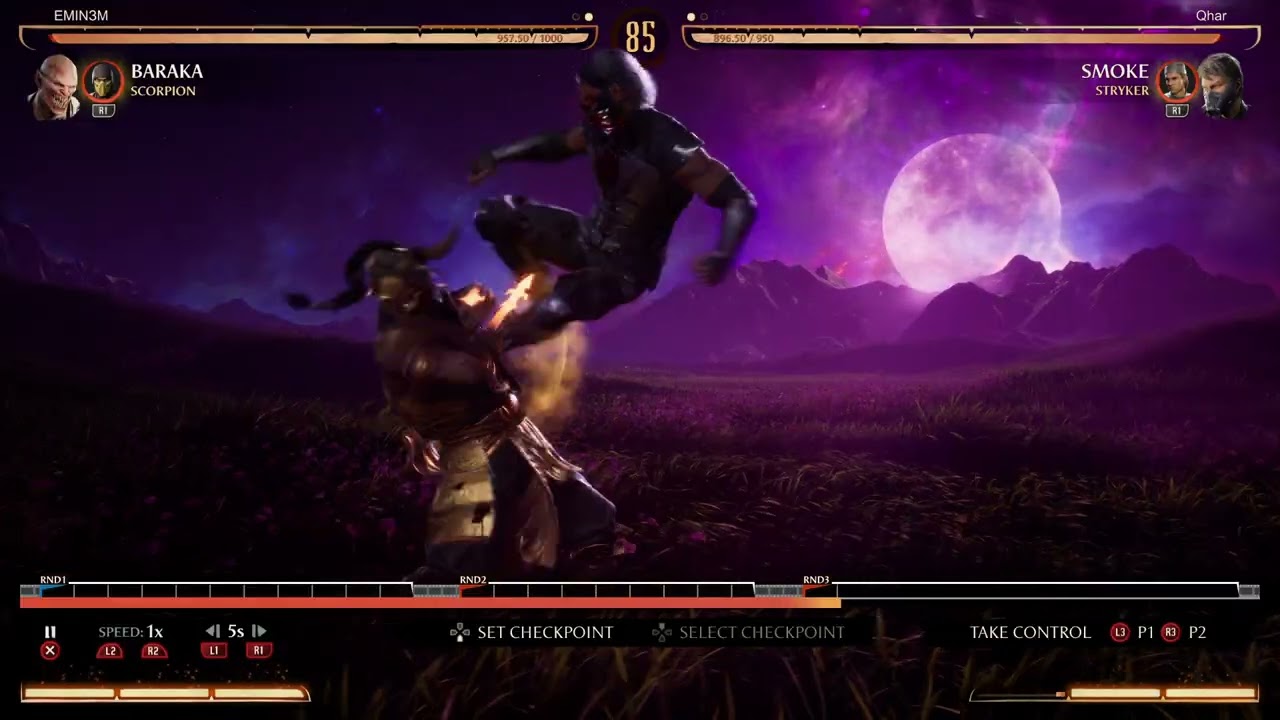 MK1 Online VS a good Smoke player