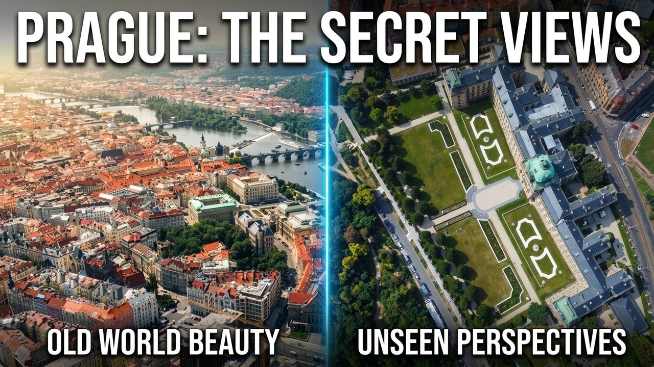 Prague Like You've Never Seen It | Peaceful Aerial Tour of the City of a Hundred Spires 4K &rlm;