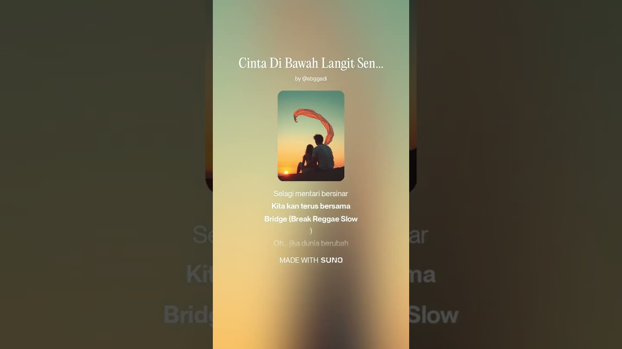 Cinta Di Bawah Langit Senja