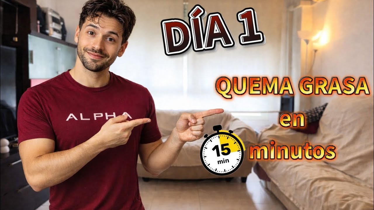 Reto 30 días – DÍA 1 🔥 Rutina para quemar grasa en 15 minutos